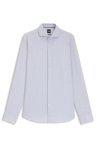 Hemden lange mouw blauw Boss Men Black