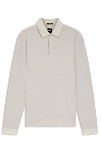 Polo's lange mouw wit Boss Men Black