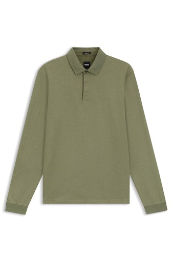 Polo's lange mouw groen Boss Men Black