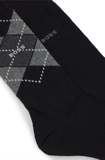 Kousen zwart Boss Men Black