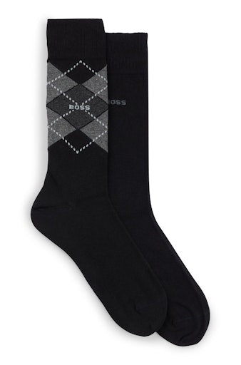 Kousen zwart Boss Men Black