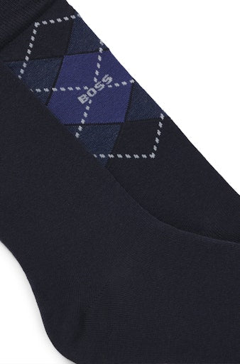 Kousen blauw Boss Men Black