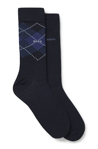 Kousen blauw Boss Men Black