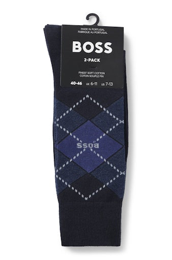 Kousen blauw Boss Men Black