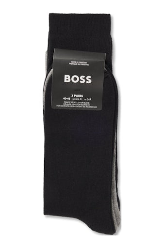 Kousen zwart Boss Men Black