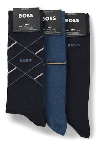Kousen blauw Boss Men Black