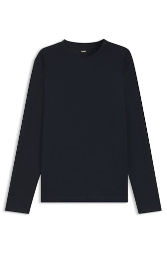 T-shirts lange mouw blauw Boss Men Black