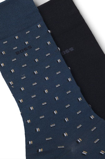 Kousen blauw Boss Men Black