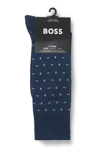 Kousen blauw Boss Men Black