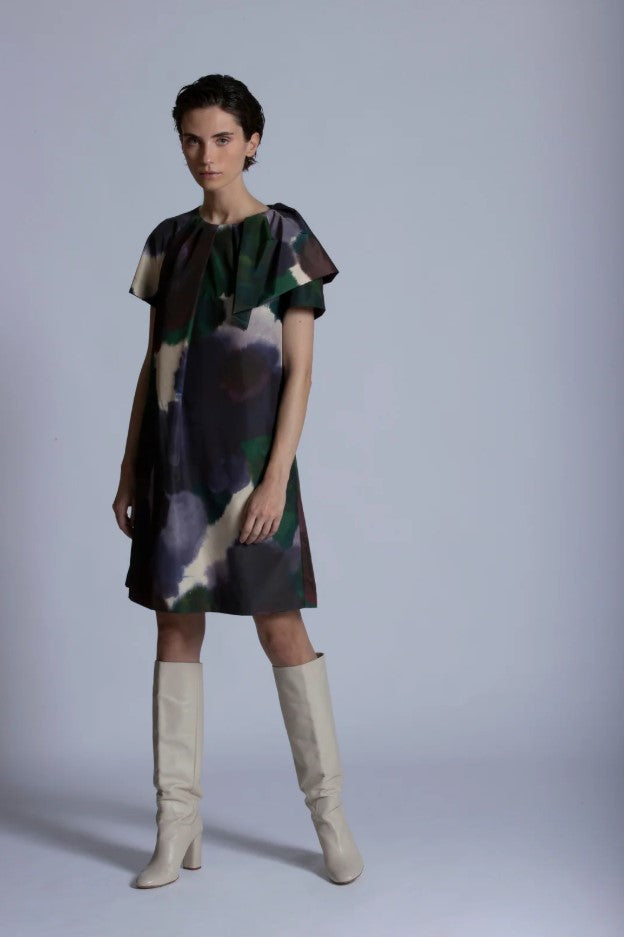 Jurken lange mouw paars Gigue