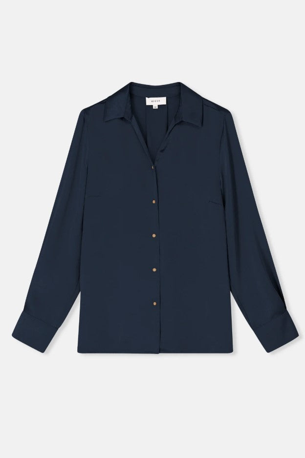 Blouses lange mouw navy Gigue