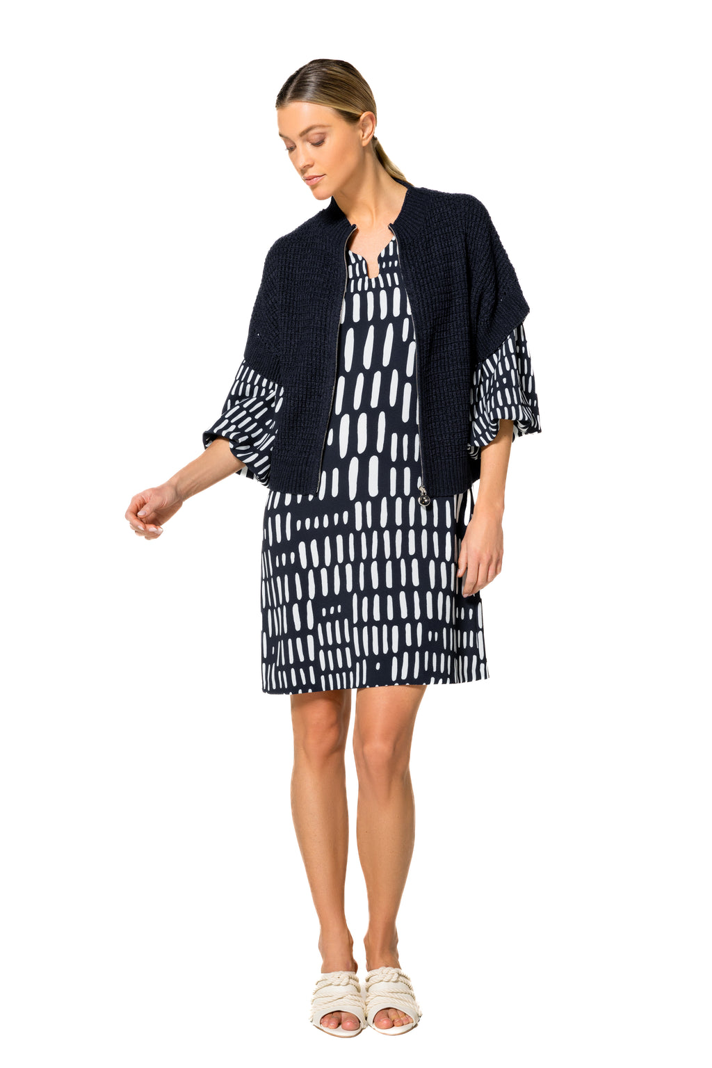 Jurken lange mouw multicolor Caroline Biss