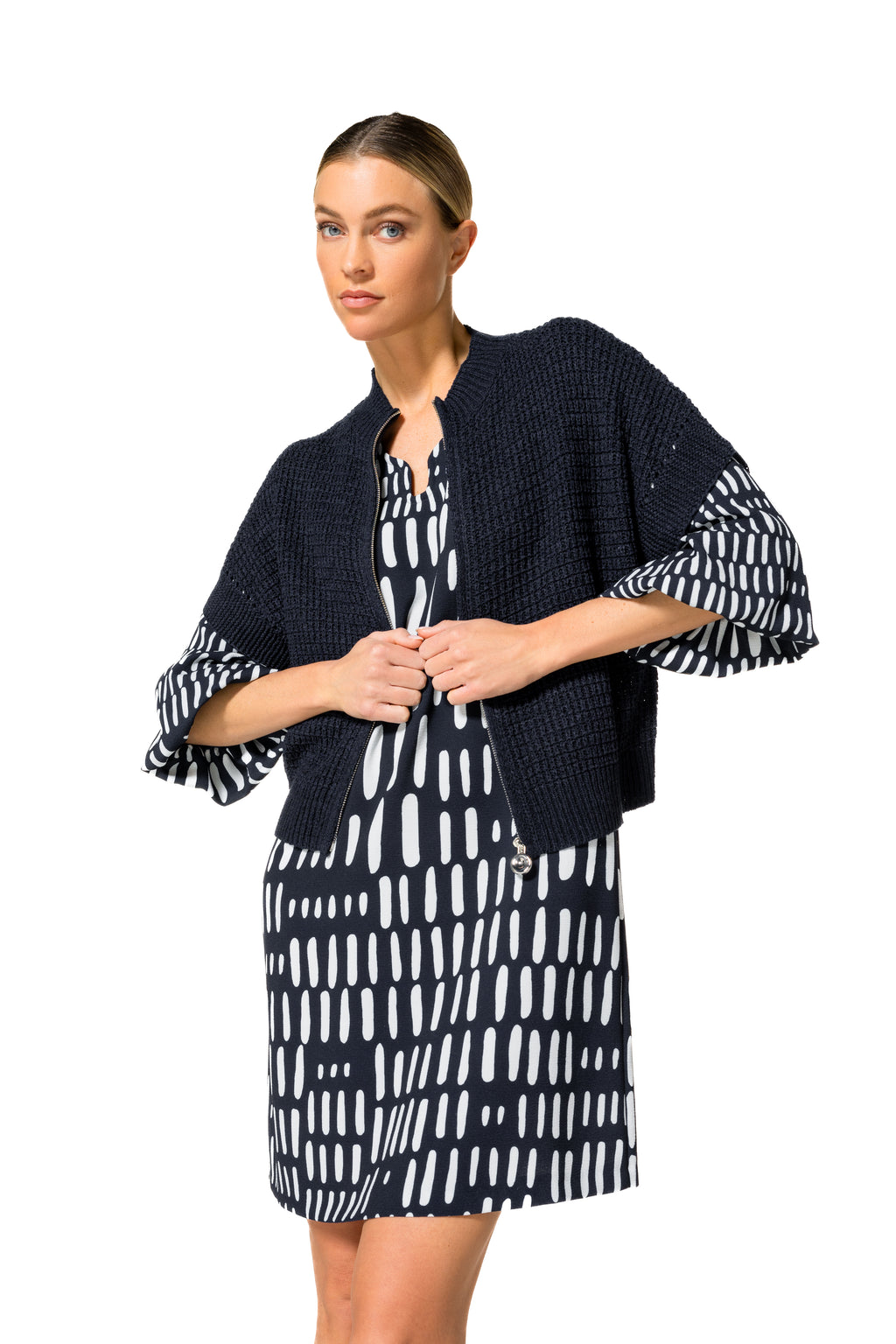 Jurken lange mouw multicolor Caroline Biss