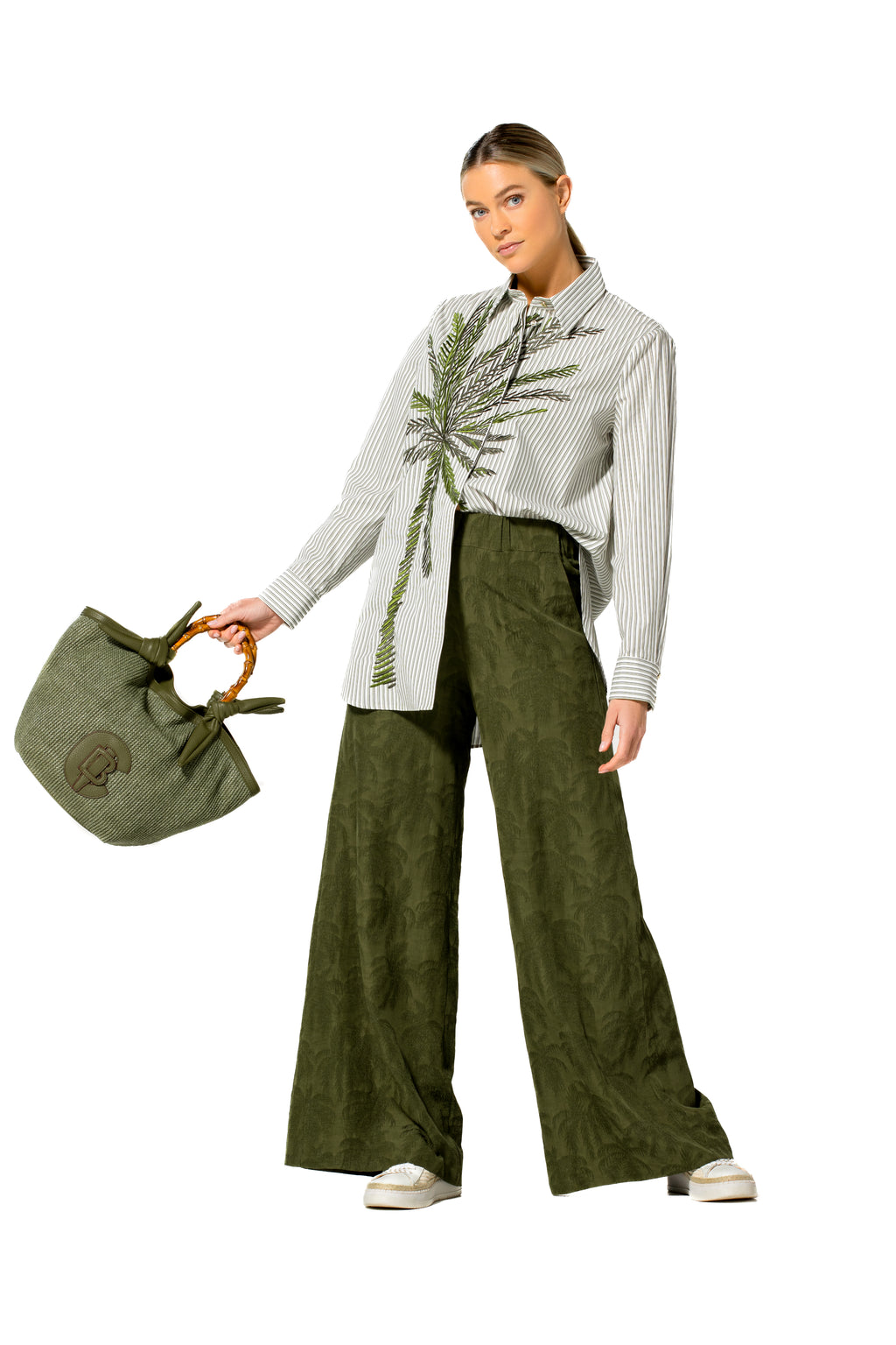 Broeken groen Caroline Biss