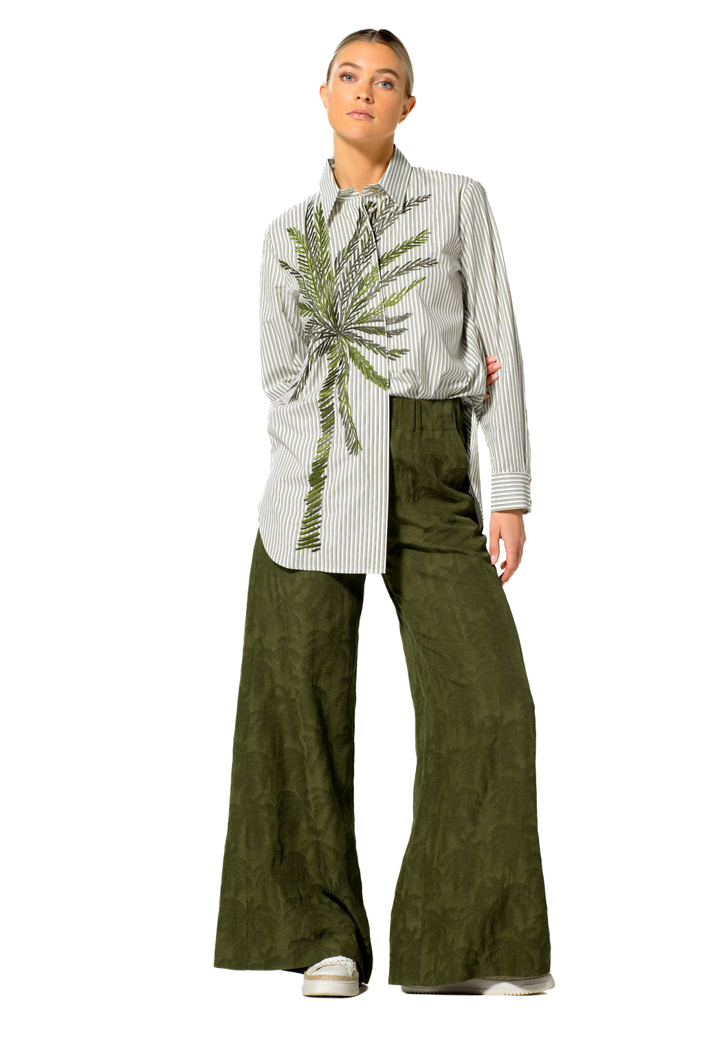 Broeken groen Caroline Biss