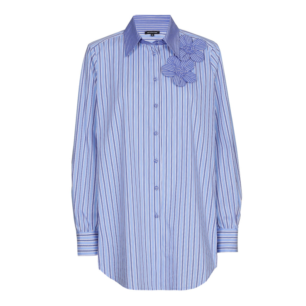 Blouses lange mouw blauw Caroline Biss