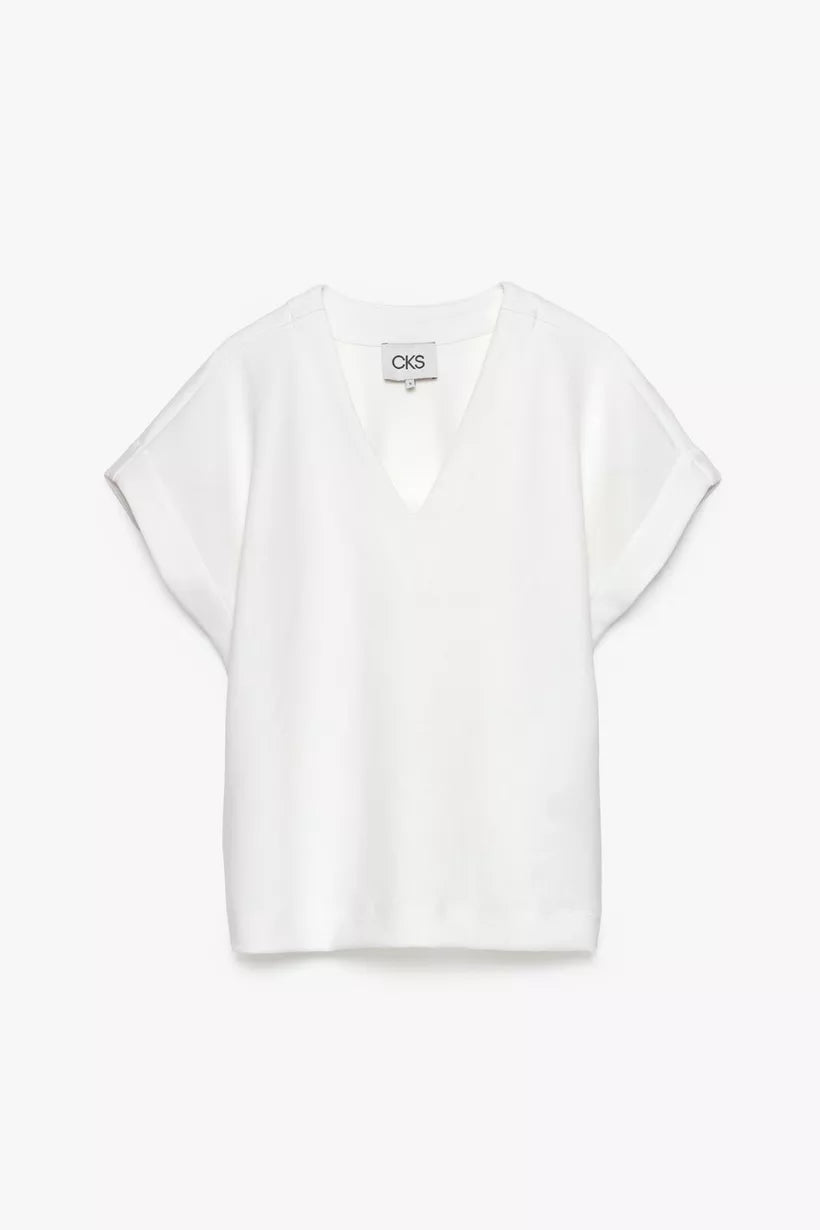 T-shirts korte mouw wit CKS