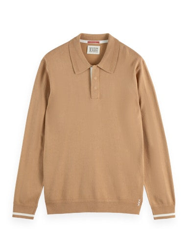 Polo's lange mouw bruin Scotch & Soda