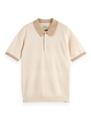 Polo's korte mouw beige Scotch & Soda
