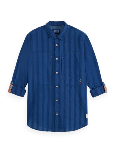 Hemden lange mouw blauw Scotch & Soda