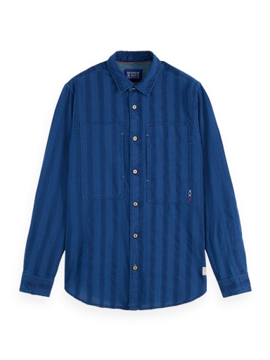 Hemden lange mouw blauw Scotch & Soda