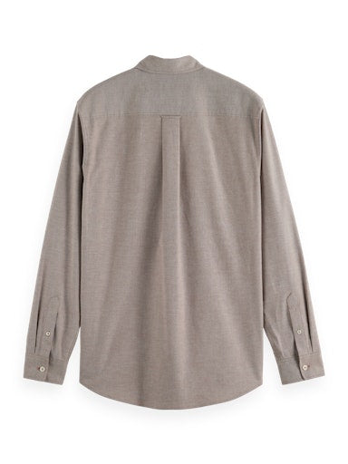 Hemden lange mouw bruin Scotch & Soda