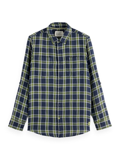 Hemden lange mouw blauw Scotch & Soda