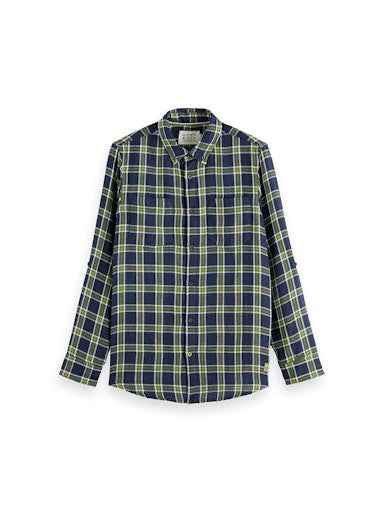 Hemden lange mouw blauw Scotch & Soda