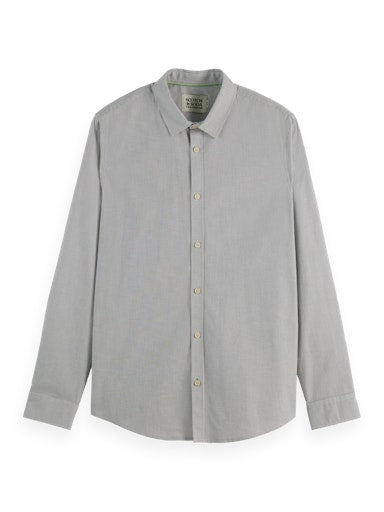 Hemden lange mouw grijs Scotch & Soda