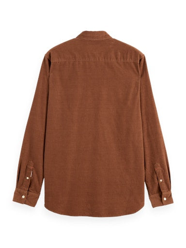 Hemden lange mouw bruin Scotch & Soda