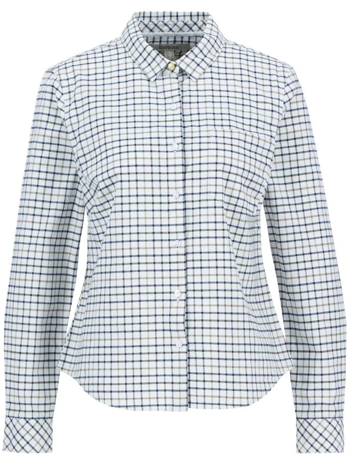 Blouses lange mouw navy Barbour