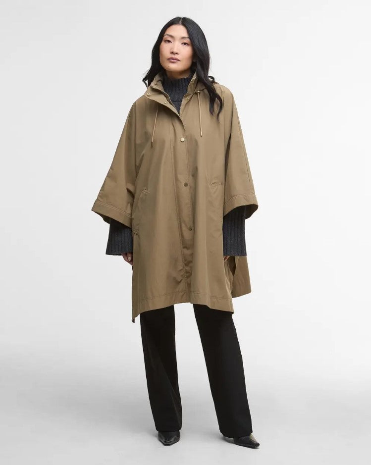 Poncho's beige Barbour