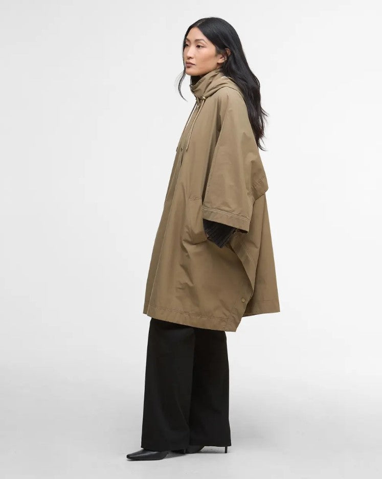 Poncho's beige Barbour