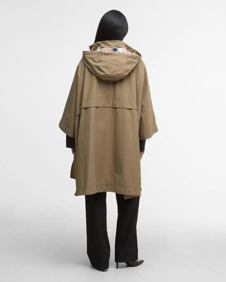 Poncho's beige Barbour