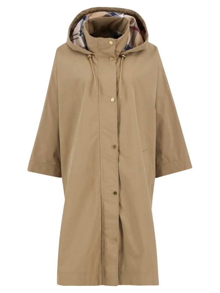 Poncho's beige Barbour