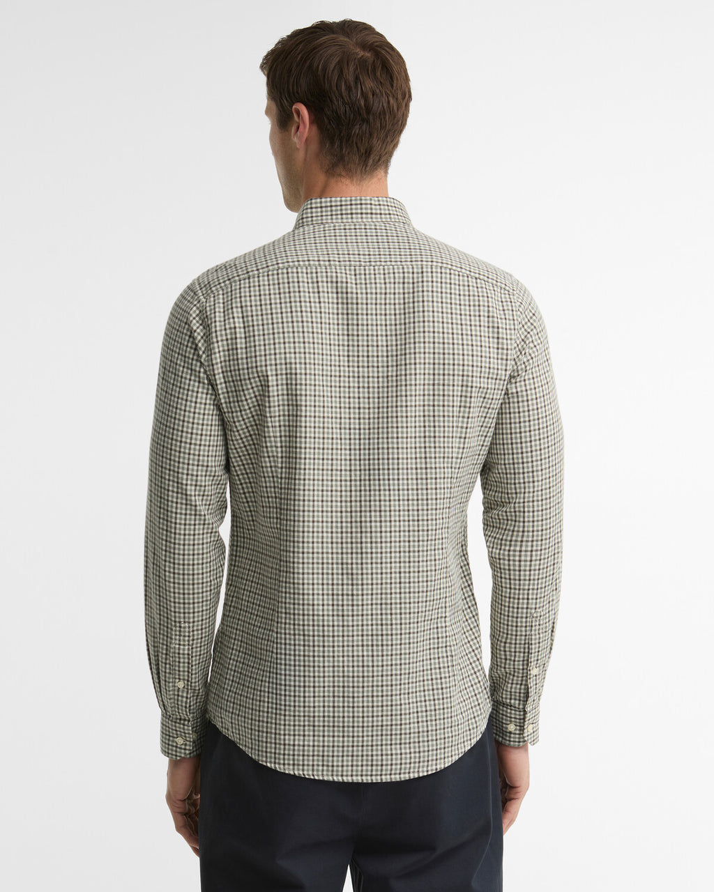 Hemden lange mouw groen Barbour