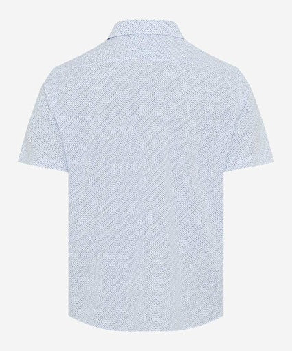 Hemden korte mouw blauw BRAX