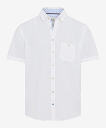 Hemden korte mouw wit BRAX