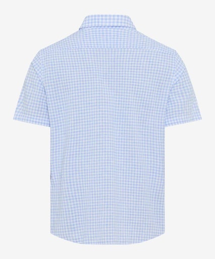 Hemden korte mouw blauw BRAX