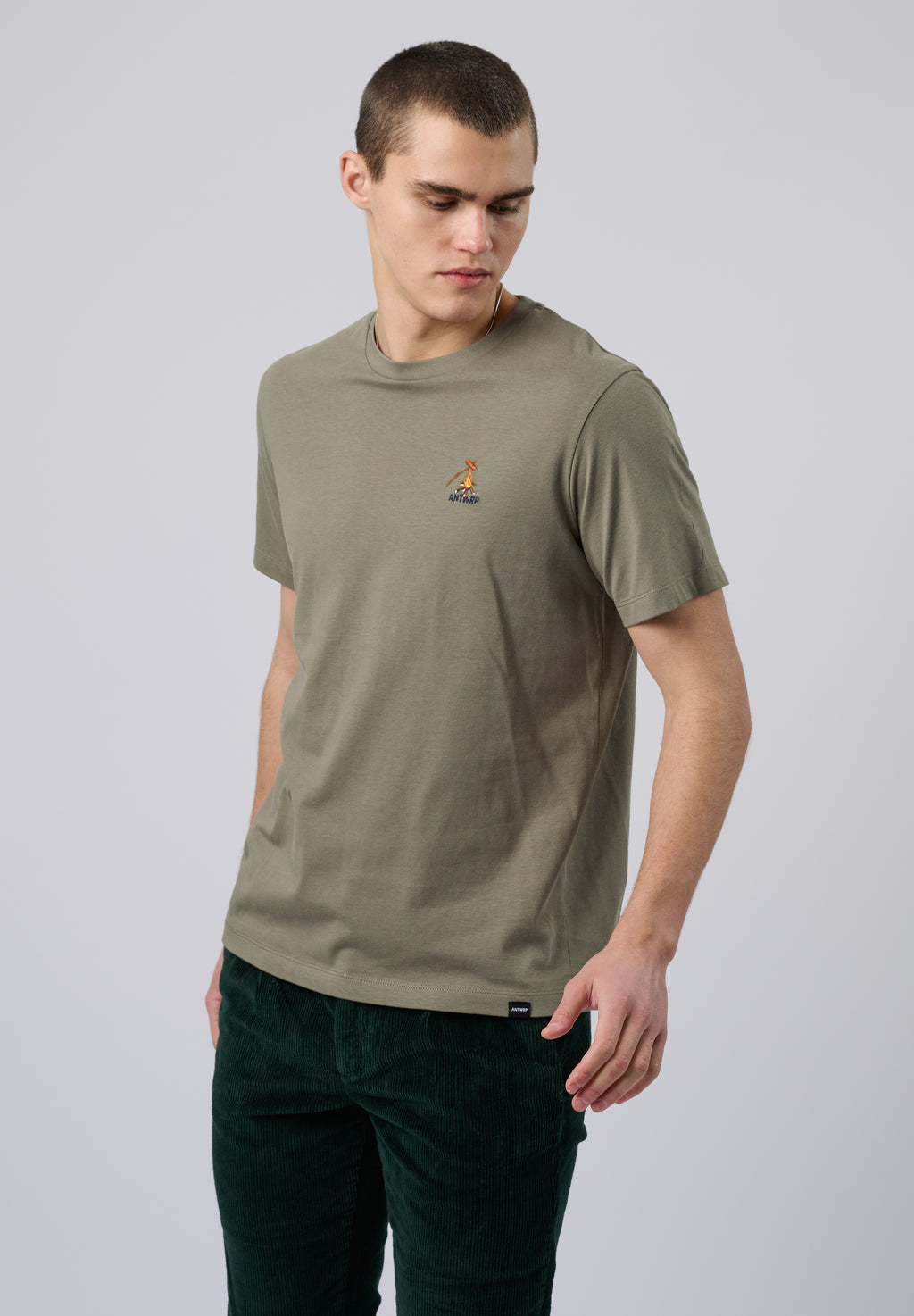 T-shirts korte mouw bruin ANTWRP