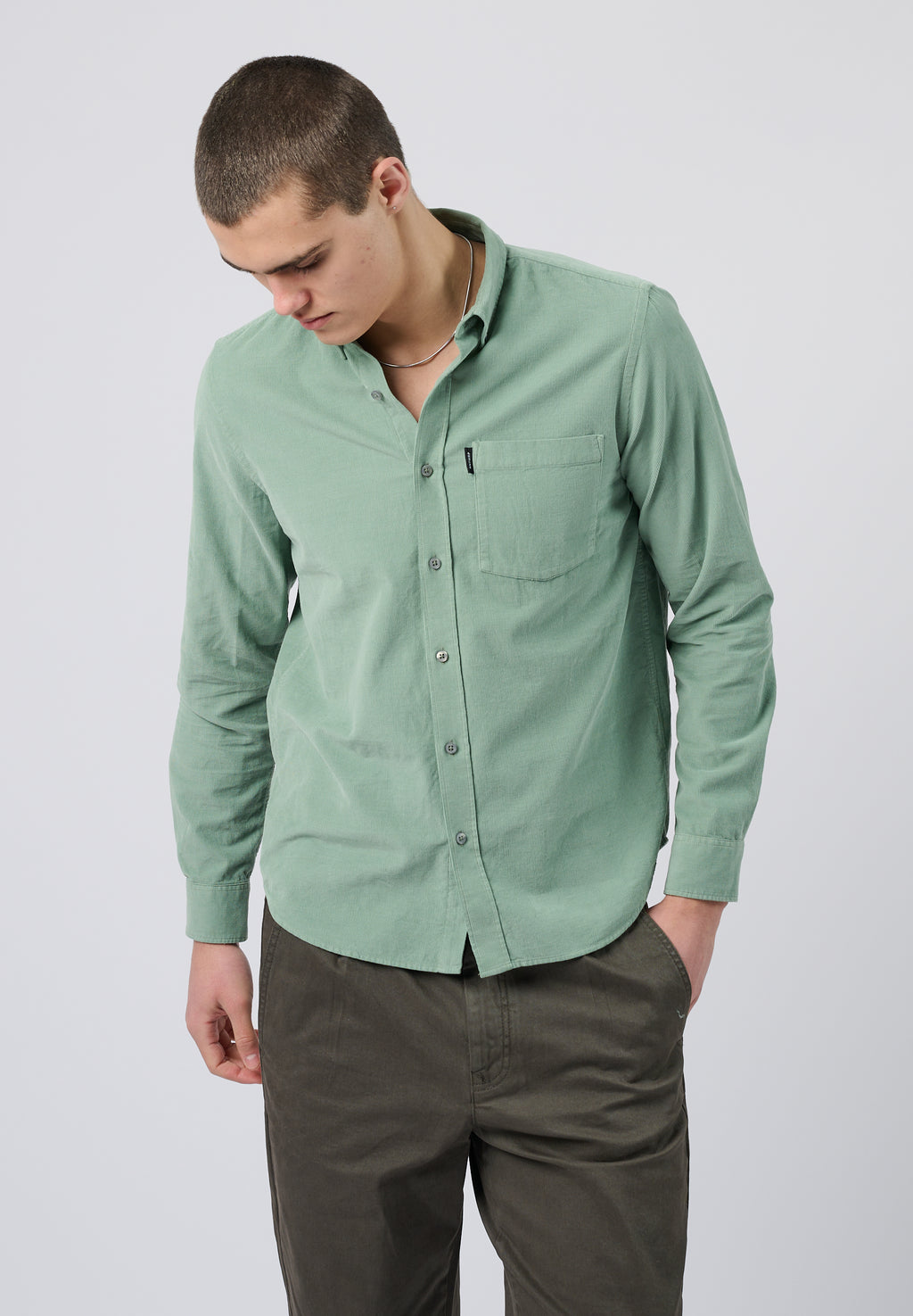 Hemden lange mouw groen ANTWRP