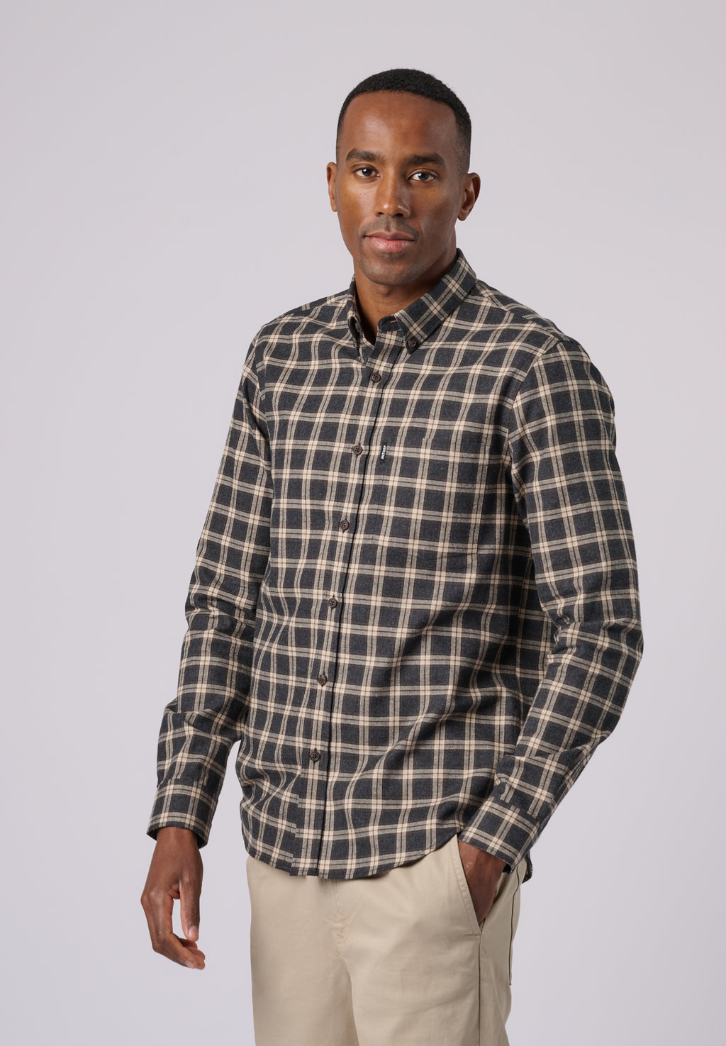 Hemden lange mouw grijs ANTWRP