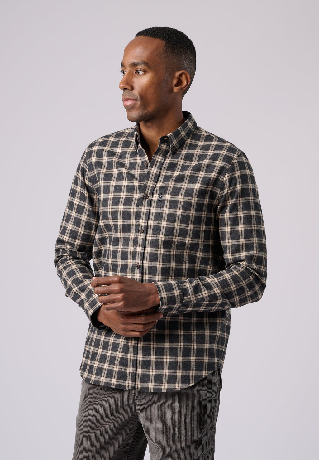 Hemden lange mouw grijs ANTWRP