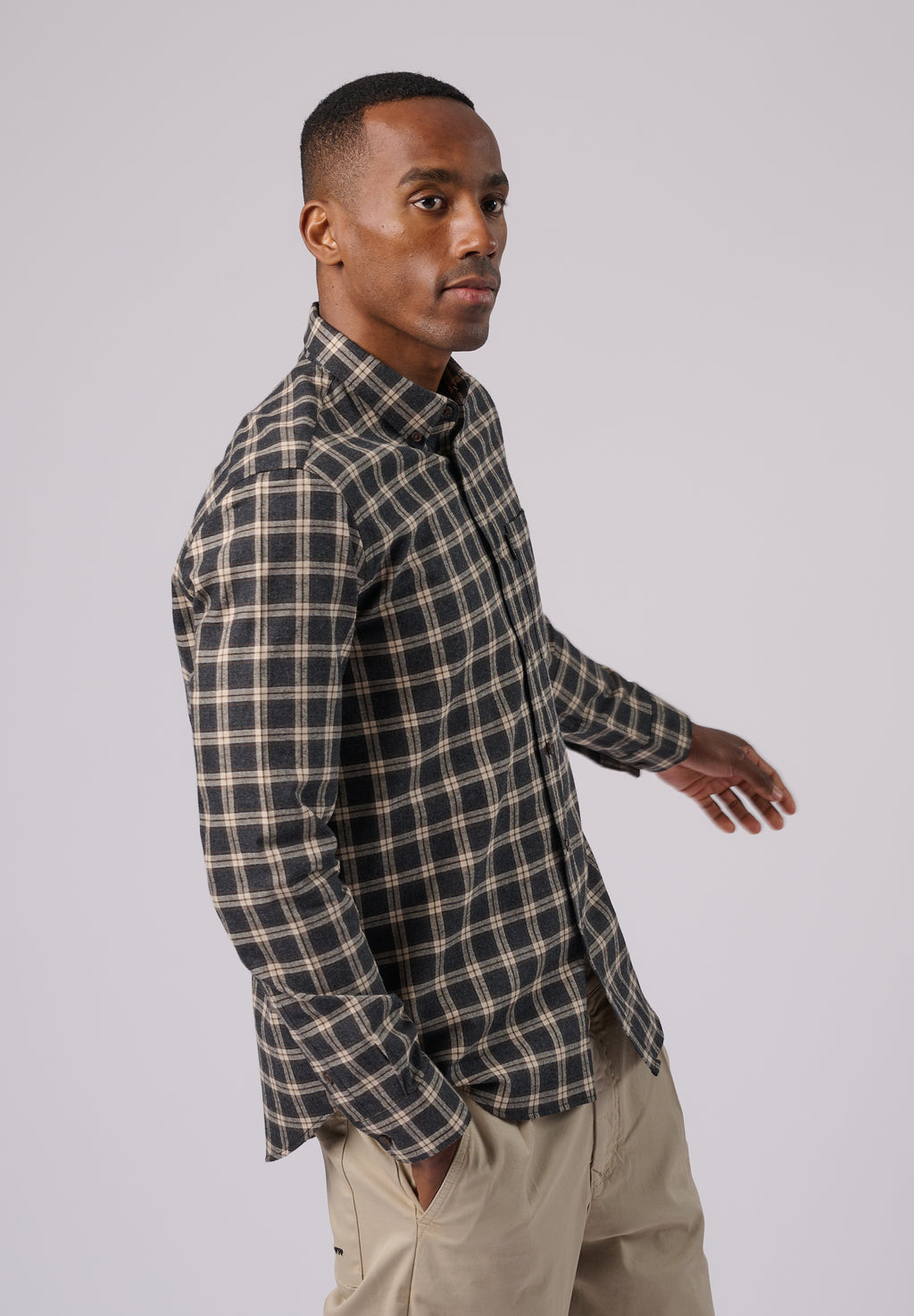 Hemden lange mouw grijs ANTWRP