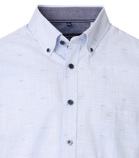 Hemden korte mouw blauw Casa Moda