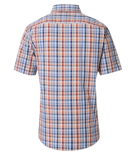 Hemden korte mouw blauw Casa Moda