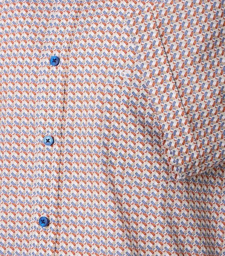Hemden korte mouw oranje Casa Moda