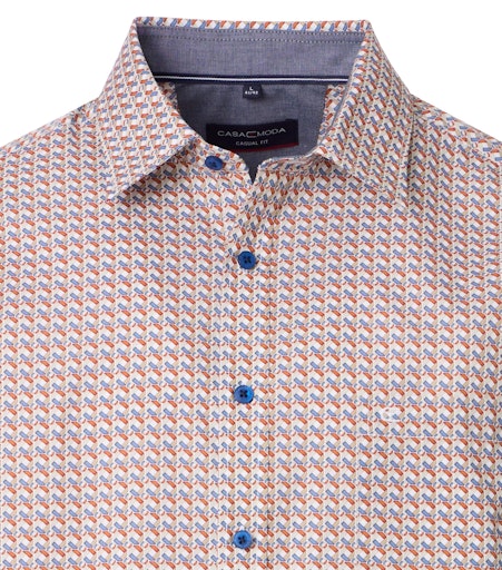 Hemden korte mouw oranje Casa Moda