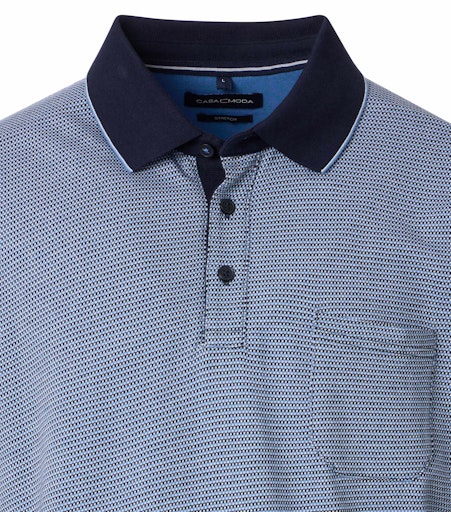 Polo's korte mouw blauw Casa Moda
