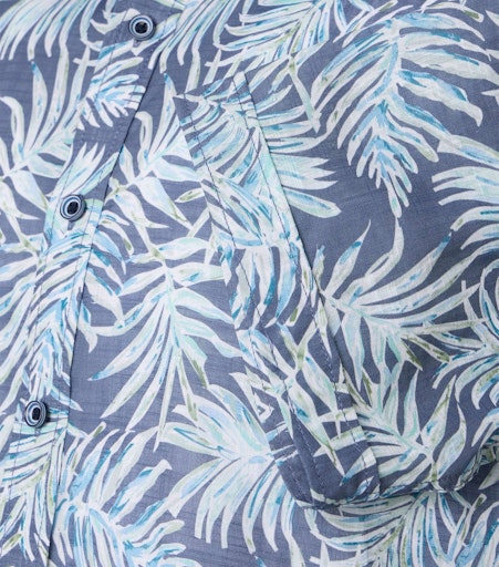 Hemden korte mouw blauw Casa Moda